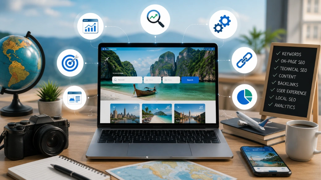 SEO Strategies for Travel Websites: A Complete Guide to Increase Traffic and Online Bookings